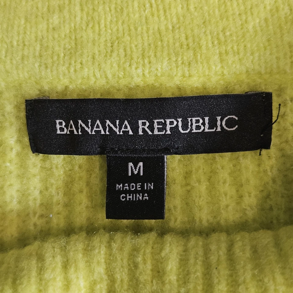 Suéter acanalado a rayas Banana Republic para mujer M mezcla de lana bloques de colores Foto 3 de 4
