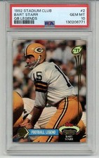 1992 TOPPS STADIUM CLUB QB LEGENDS #2 BART STARR CARD PACKERS PSA 10 LOW POP