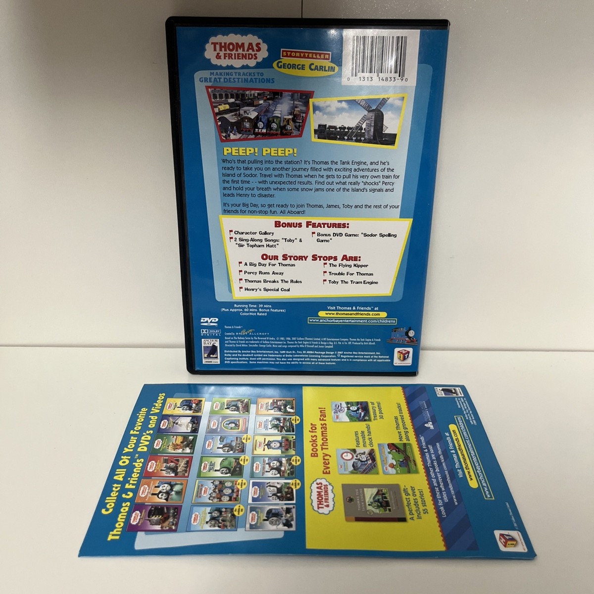 Thomas & Friends A Big Day For Thomas DVD+Insert Paper Good