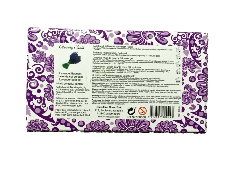 Jean-Paul Grand Juego de 6 Piezas LAVANDA Aroma Belleza y Baño - ¡Nuevo! Foto 2 de 2
