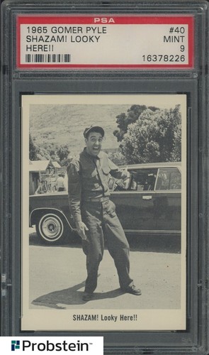 1965 Fleer Gomer Pyle #40 Shazam! Looky Here! PSA 9 MINT