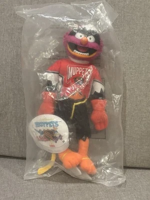 Vintage 1995 New Mcdonalds Muppets Animal Hockey Figure Plush 12" Jim Henson - Image 1 of 2