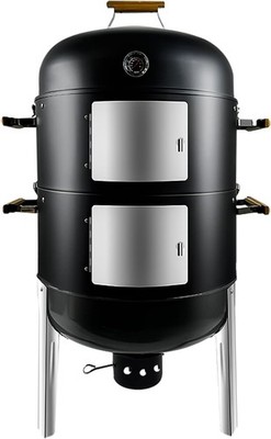 Vertical Charcoal Smoker Grill 20.5 Inch Outdoor BBQ