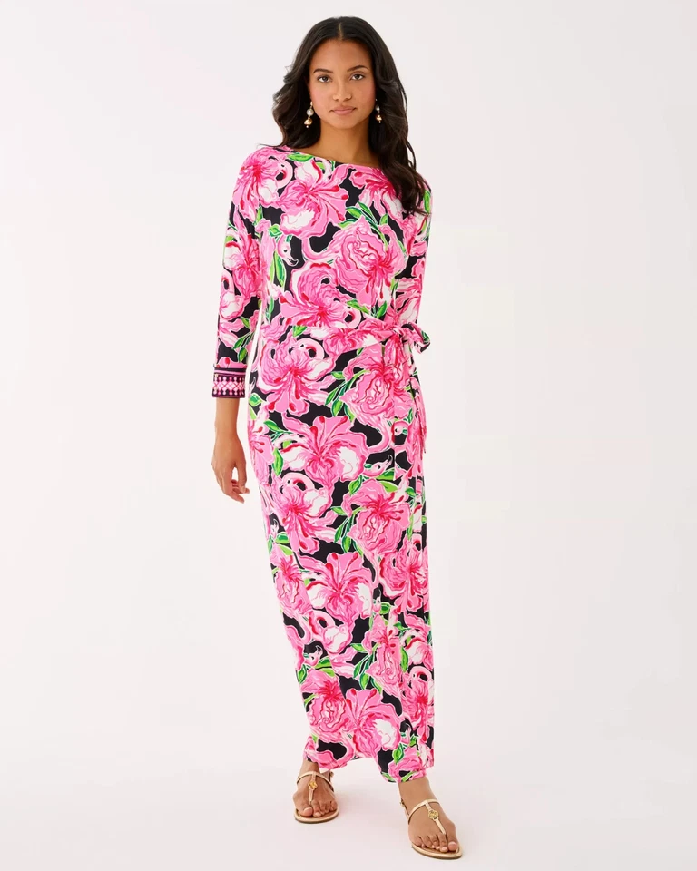 Lilly Pulitzer Demy Dolman Sleeve Maxi Dress Full Color And Size . Nwt - Image 2 of 3