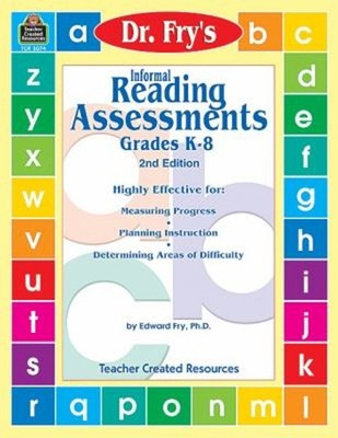 Informal Reading Assessments by Dr. Fry Paperback Edward Fry
