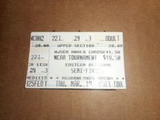 1987 NCAA Tournament East Regional Semi-Final Ticket stub 3/19/87 March Madness