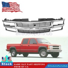 Grille Assembly Chrome For 94-2000 Chevrolet C K Tahoe 94-99 Gmc Yukon 15981106