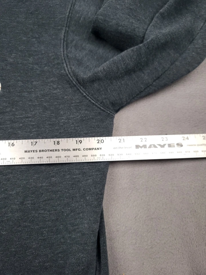 Sudadera RVCA Para Hombres Gris Medio Cuello Redondo Spellout Ligera MMA Pullover Foto 4 de 4