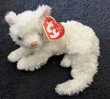 Ty Beanie Baby Starlett White Cat 6.5 Inch 2001 RETIRED Plush Stuffed Persian