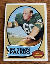1970 Topps Ray Nitschke Green Bay Packers #55 EX-NM