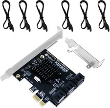 FebSmart FS-S6X1-PRO 6 SATA 3 Ports 6Gbs PCIe Expansion Card