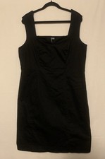 Old Navy Womens Plus 16 Little Black Dress Stretch Sheath Cotton Blend Workwear