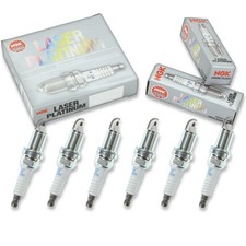 6 pc NGK 7696 PZFR6H Laser Platinum Spark Plu...