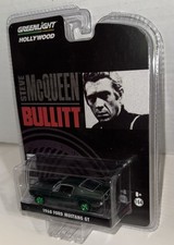 Greenlight Steve McQueen Bullitt 1968 Ford Mustang GT Chase 1/64 Scale New!