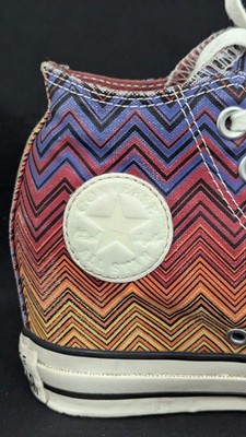 CONVERSE Women's MISSONI CHEVRON STRIPE Hidden Heel Wedge Sneakers US 5/35.5 *