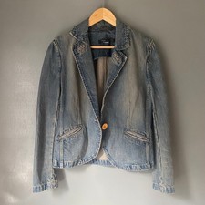 MARC JACOBS Women's S/M Denim Jacket Y2K Designer Classic City Preppy Retro