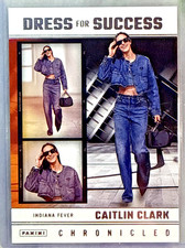 2025 Panini Caitlin Clark Chronicled Dressed For Success Card-#65 Indiana Fever