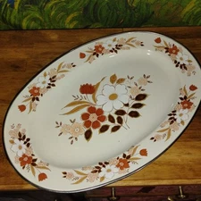 Kingsbury Cookware Collection Dogwood Japan Oval Platter Porcelain on Steel 