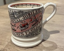 Emma Bridgewater Collectible And Rare Royal Jubilee Thames Flotilla Mug