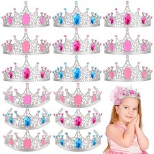 NINAOR Party Favors Princess Crowns for Little Girls, 16Pcs StyleB, StyleB