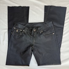 VTG NYS Flared Leather Pants Sz M Women  s