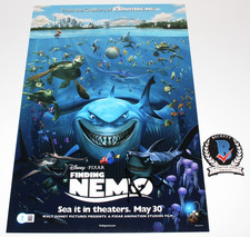 DIRECTOR ANDREW STANTON SIGNED 'FINDING NEMO' 12x18 MOVIE POSTER 2 BECKETT COA