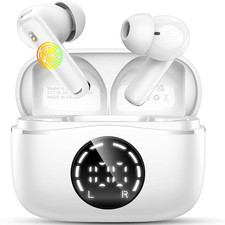 Bluetooth 5.4 Headphones, 3D-Stereo Wireless Earbuds Deep Bass in Ear Buds, 4 EN