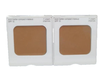 CLINIQUE EVEN BETTER COMPACT MAKEUP SPF 15 # 7 CREAM CHAMOIS BLISTER PACK 2PCS.