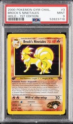 Brock's Ninetales 3/132 Gym Challenge Holo Rare 1st Edition