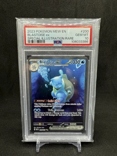 2023 Pokemon Blastoise EX 200/165 Special Illustration PSA 10