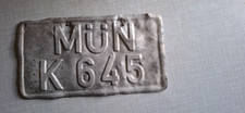 Historisches  KFZ Kennzeichen M&Uuml;N M&uuml;nsingen Schw. ALb Baden W&uuml;rttemberg selten !