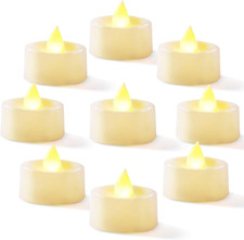 24-Pack Flameless Tea Lights Candles Battery Operated, 200 Hours