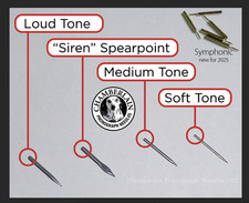 5 TONES = Sample Pack NEEDLES for Antique Gramophones Phonograph & Victrolas