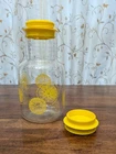 VTG 60s PYREX 2 Qt Glass Cold Lemonade Pitcher Carafe 2 Lids Citrus Slices 3520