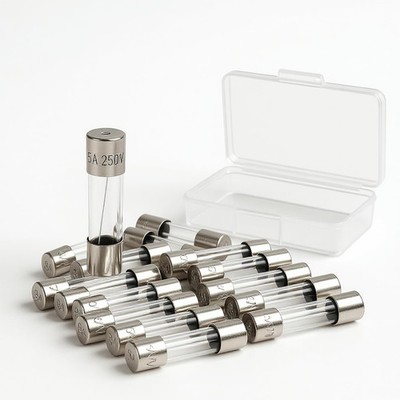 3A 250V Fast-Blow Glass Fuses, 30PCS 5x20mm 3 amp Electronic Fuses 