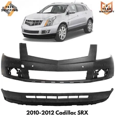 Front Bumper Cover Primed & Lower Cover Textured Kit For 2010-2012 Cadillac SRX