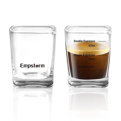 Empstorm Espresso Shot Glasses 2oz Measuring Cup Liquid Heavy Glass for Baris...