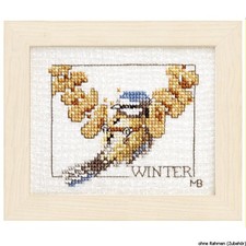 Lanarte cross stitch kit "4 seasons 4er kit", counted, DIY