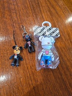 Popobe Bear Lot Of 3 Phone Charm And 2 Bag Charms Nwt