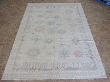8'10 x 11'8 Hand Knotted Beige Khotan Peshawar Oriental Rug G16579
