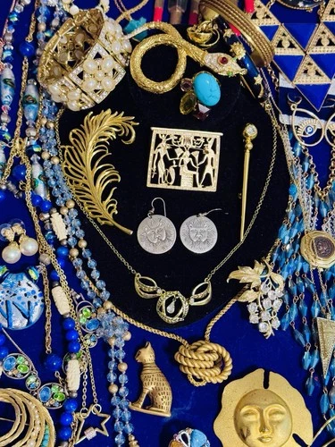 Vintage High End Costume Jewelry Trifari Laura Busch Kate Spade BSK Alpaca CORO