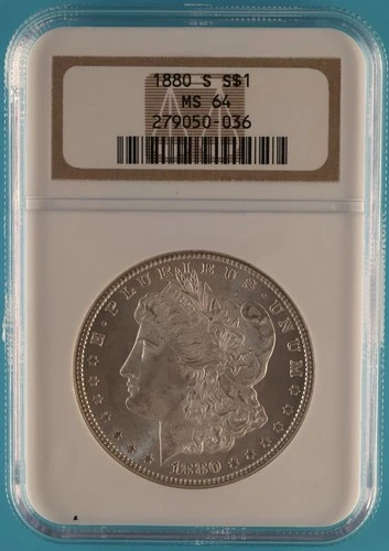 1880 S Morgan Silver Dollar NGC MS64
