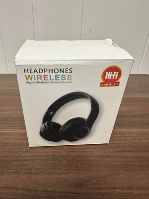 RGB Wireless High Definition Headphones Very Good 6E