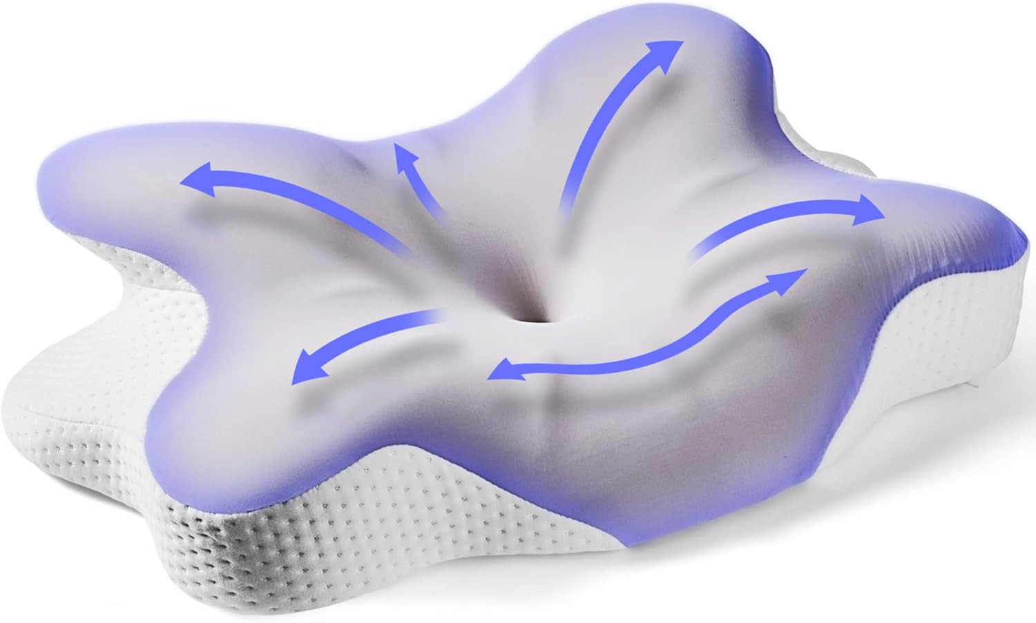 Cervical Neck Pillow Memory Foam Orthopedic Pillows for Neck & Shoulder Pain - E