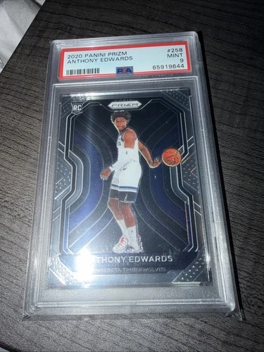 2020-21 Panini Prizm Rookie Anthony Edwards #258 PSA 9 Minnesota Timberwolves