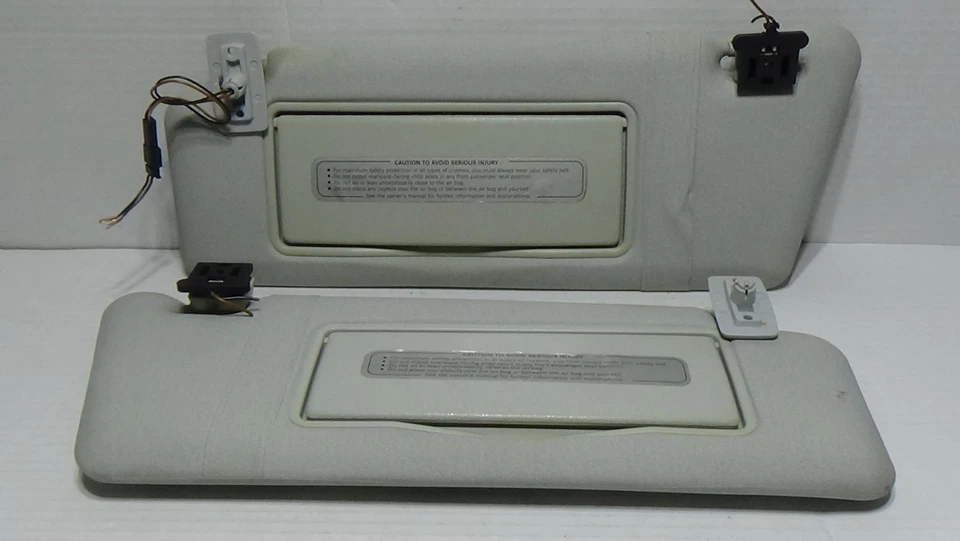 1996-2002 Mercedes Benz W210 E300 E320 Vinyl SUNVISOR Pair Gray — 第 2/4 张图片