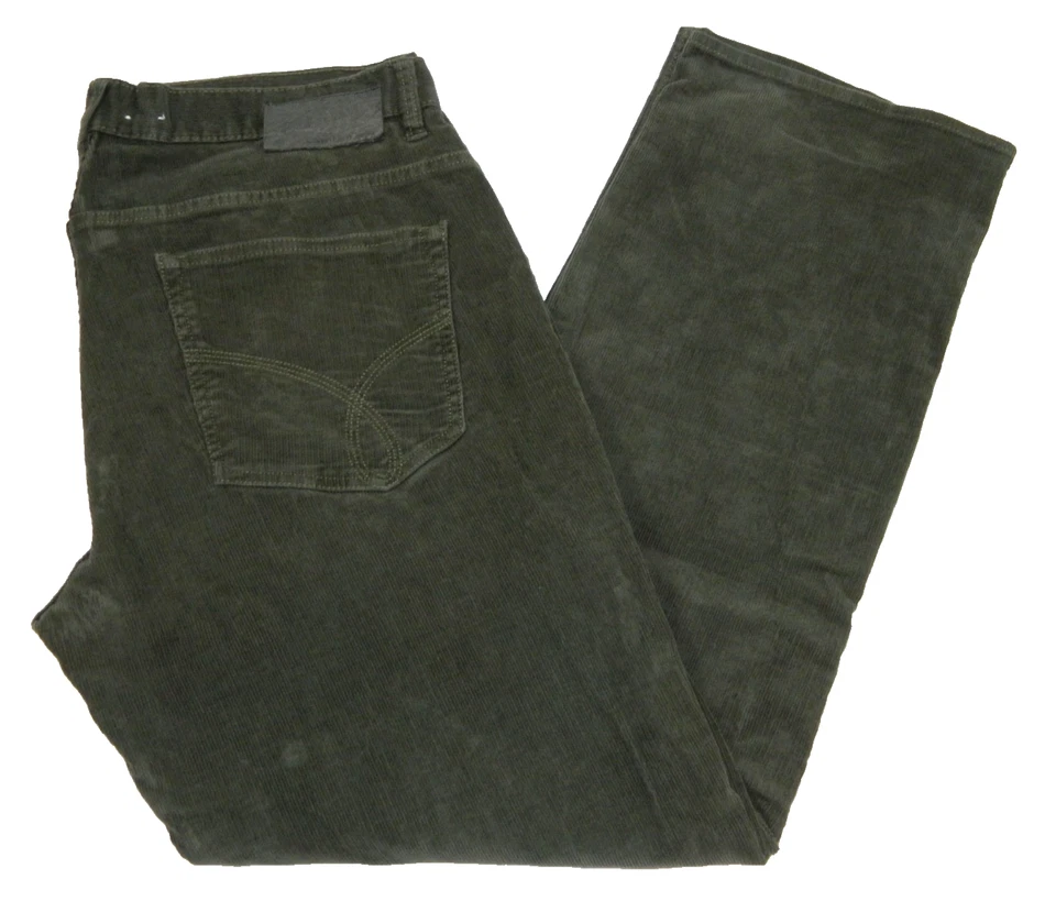 Men's Corduroy Jeans Calvin Klein Darker Green Tag 36 measured size 37x32 - Image 2 of 4