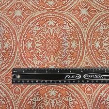 New, Unwashed Studio Calico Jo-Ann Fabric Coral And White Medallion Pattern