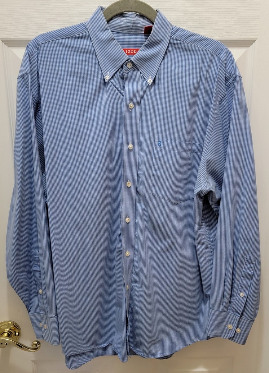 izod blue dress shirt IZOD Mens Surfside Beach Woven Short Sleeve Button Down Shirt – ShopCGX