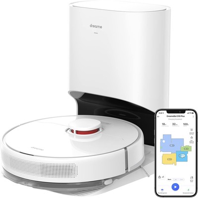 Robot Vacuum Mop with Self-Emptying Base for 45 Days of Cleaning, Robotic Vacuum